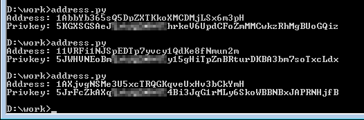 Bitcoin Address Generator In Obfuscated Pyt!   hon - 